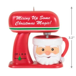 Hallmark Magical Mixer Ornament 8 Hallmark Magical Mixer Ornament -Home Decoration Sale Red Stand Mixer With Santa Bowl Keepsake Ornament 1699QGO2909 03