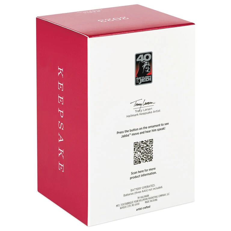 Hallmark Star Wars: Return Of The Jedi™ Jabba The Hutt™ Ornament With Sound And Motion 5 Hallmark Star Wars: Return Of The Jedi™ Jabba The Hutt™ Ornament With Sound And Motion - Image 5