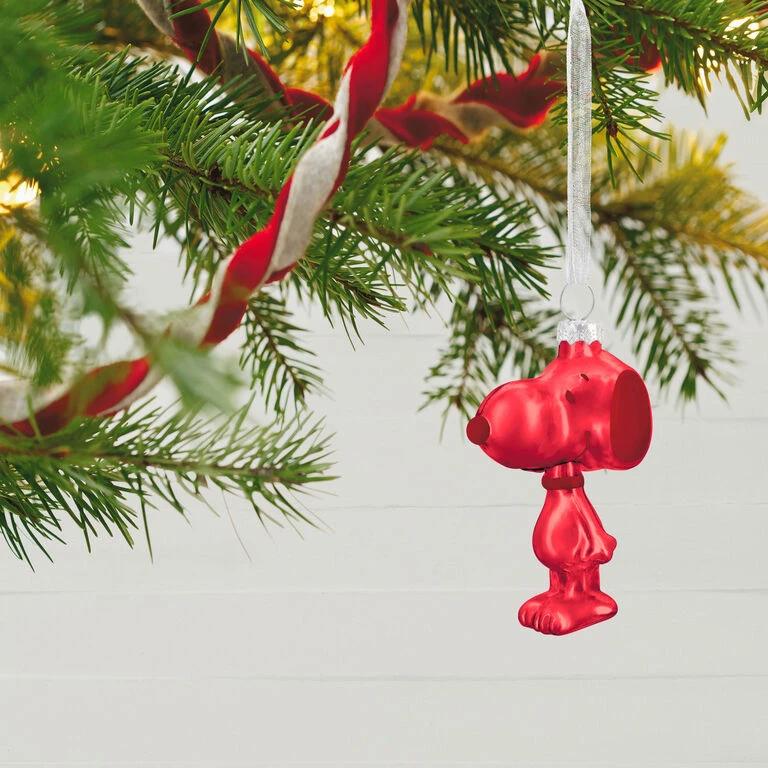 Hallmark The Peanuts® Gang Snoopy Glass Ornaments, Set Of 6 2 Hallmark The Peanuts® Gang Snoopy Glass Ornaments, Set Of 6 - Image 2