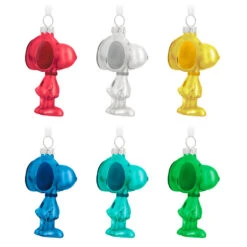 Hallmark The Peanuts® Gang Snoopy Glass Ornaments, Set Of 6 11 Hallmark The Peanuts® Gang Snoopy Glass Ornaments, Set Of 6 -Home Decoration Sale Set of 6 Colored Glass Snoopy Keepsake Ornaments 2499QSB6329 06