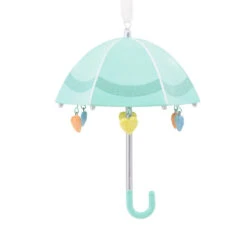 Signature Baby Umbrella Porcelain Hallmark Ornament -Home Decoration Sale Signature Baby Umbrella Porcelain Christmas Ornament 1HDL2175 04