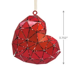 Signature Heart Metal Hallmark Ornament -Home Decoration Sale Signature Heart Metal Christmas Ornament 1HDL2172 03