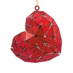 Signature Heart Metal Hallmark Ornament -Home Decoration Sale Signature Heart Metal Christmas Ornament 1HDL2172 06