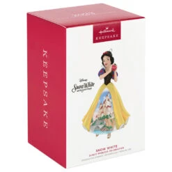 Hallmark Disney Princess Celebration Snow White Porcelain Ornament 9 Hallmark Disney Princess Celebration Snow White Porcelain Ornament -Home Decoration Sale Snow White With Castle Dress Keepsake Ornament 2999QXR8189 04