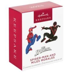Hallmark Mini Marvel Spider-Man And Miles Morales Ornaments, Set Of 2 -Home Decoration Sale Spiderman Miles Morales Keepsake Ornaments 1999QXM9337 06