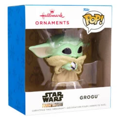 Star Wars: The Mandalorian™ Grogu™ Funko POP!® Hallmark Ornament -Home Decoration Sale Star Wars The Mandalorian Grogu Funko POP Christmas Ornament 3HCM1098 04