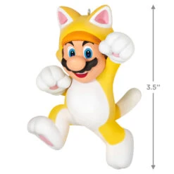 Hallmark Nintendo Super Mario™ Powered Up With Mario Cat Ornament -Home Decoration Sale Super Mario Cat Keepsake Ornament 1899QXR8199 03