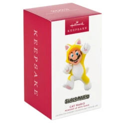 Hallmark Nintendo Super Mario™ Powered Up With Mario Cat Ornament -Home Decoration Sale Super Mario Cat Keepsake Ornament 1899QXR8199 04
