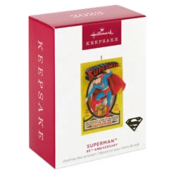 Hallmark DC™ 85th Anniversary Superman™ Ornament 9 Hallmark DC™ 85th Anniversary Superman™ Ornament -Home Decoration Sale Superman Comic Book Keepsake Ornament 1999QXI6109 04