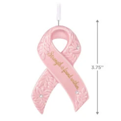 Hallmark Strength Within Pink Ribbon Porcelain Ornament Benefiting Susan G. Komen® -Home Decoration Sale Susan G Komen Pink Ribbon Keepsake Ornament 1999QXI7427 03