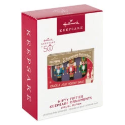 Hallmark Nifty Fifties Keepsake Ornaments Special Edition Ornament -Home Decoration Sale Vintage Box of Nutcrackers Keepsake Ornament 2099QGO2819 04