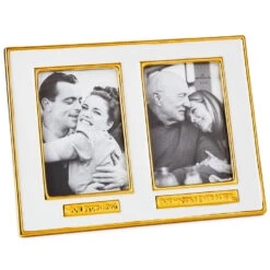 Hallmark Our Beginning And Happily Ever After Ceramic Picture Frame, 4x6