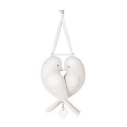 Hallmark Our Anniversary 2023 Porcelain Ornament -Home Decoration Sale White Love Birds Anniversary Keepsake Ornament 1999QHX3069 06
