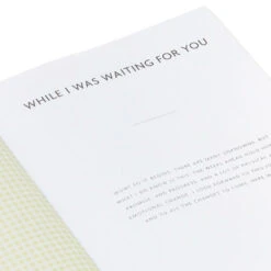 Hallmark While I Was Waiting Prompted Pregnancy Journal -Home Decoration Sale Yellow Prompted Pregnancy Journal 1BBA4141 09